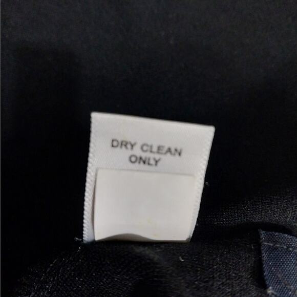 BANANA REPUBLIC! BLACK HEAVIER WEIGHT STRETCH, BELTED WAIST DRESS! SZ S - Picture 10 of 11